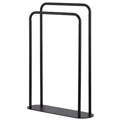 Ovaltik black towel rack