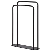 Ovaltik black towel rack