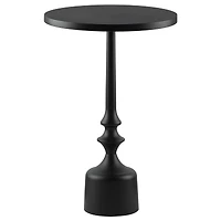 Black Round Side Table