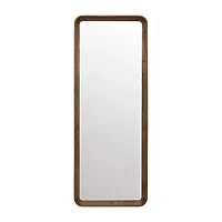 Jacobsen Medium Brown Leaning Mirror
