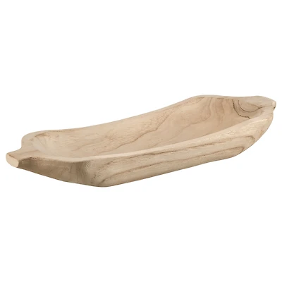 Natural Wood Decorative Bowl