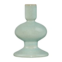 Speckled Light Green Ceramic Candle Holder