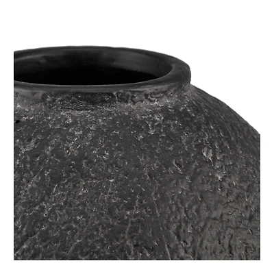 Textured Clay Decorative Vase