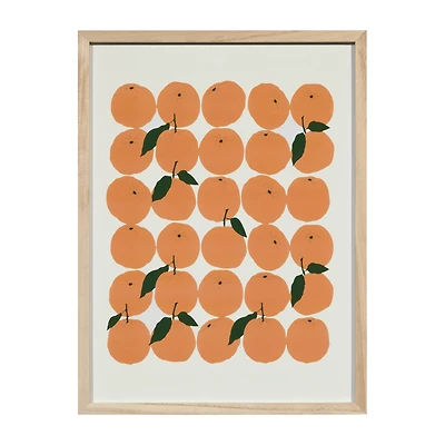 Oranges Printed Framed Art