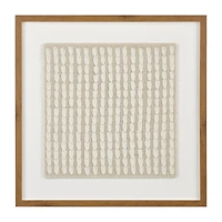 Lines on Linen Oil Oil Painted Framed Art
