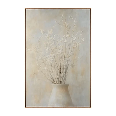 Floral Wall Art with Wood Frame 24x36