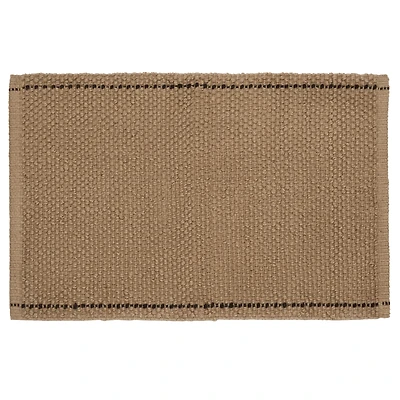 Natural Woven Jute Rug with Contrast Border
