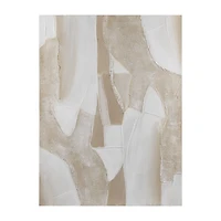 Beige Abstract Oil Painting