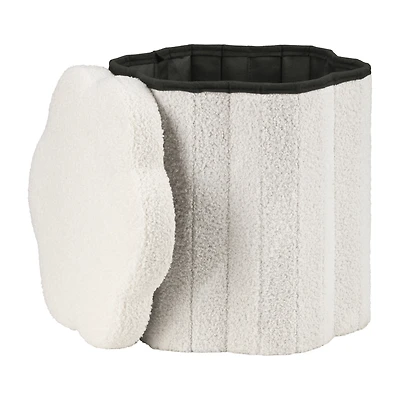 Collapsible Floral Ottoman