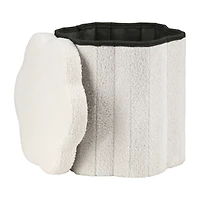 Collapsible Floral Ottoman