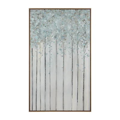 Vertical Trees Oil Painting Canvas
