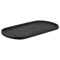 Black Oval Decorative Tray