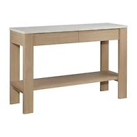 Modern Wooden Console Table with White Top