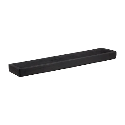 Long Black Rectangular Decorative Tray