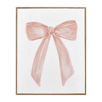 Gel-Embellished Bow Framed Art