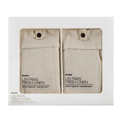 Set of 2 Fresh Linen Scented Pouches