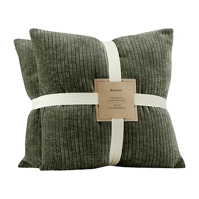 Dark Green Sierra Decorative Cushion Set of 2
