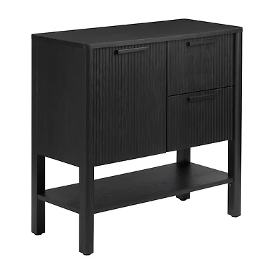 Wooden Buffet with Door and Drawers