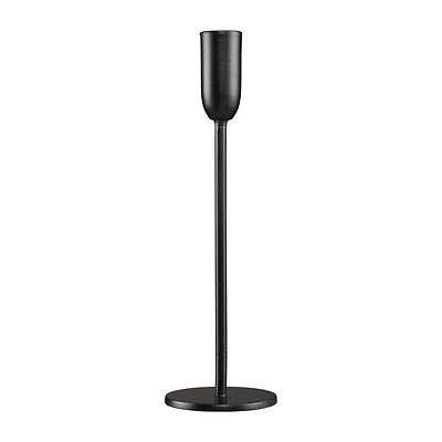Tall Black Metal Taper Candle Holder