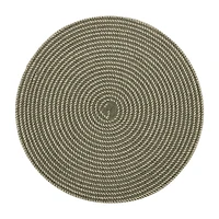 Light Green Set of 2 Round Placemats