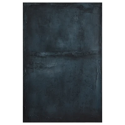 Midnight Abstract Oil Painted Canvas