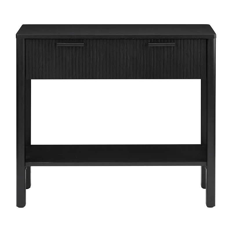 Black Console with Drawers