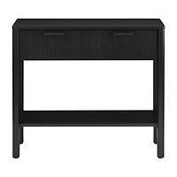 Black Console with Drawers