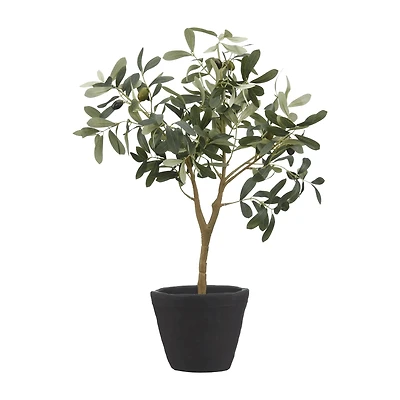 Artificial Olive Tree in Clay Pot