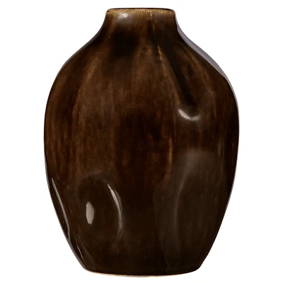 Mahogany Ceramic Table Vase