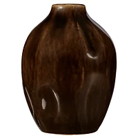 Mahogany Ceramic Table Vase