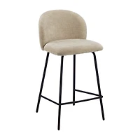Fabric and Metal Barstool