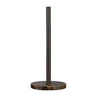 Paper Towel Holder with Brown Marble Base