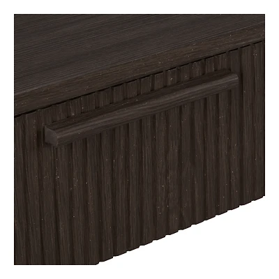 Brown Console with Drawers