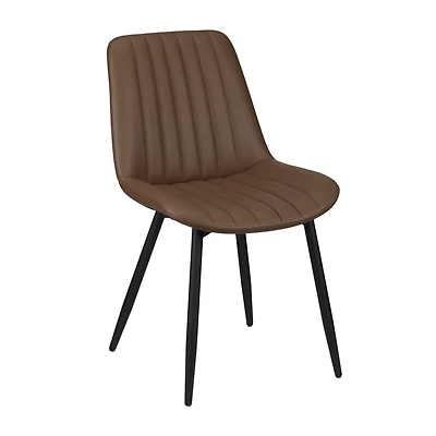 PU and Metal Legs Dining Chair