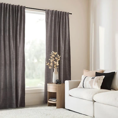 Medium Grey Gabrielle Panel Curtain