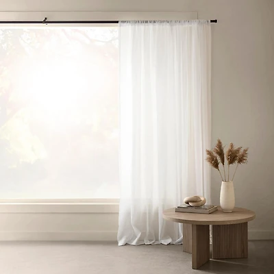 White Carla Sheer Curtain