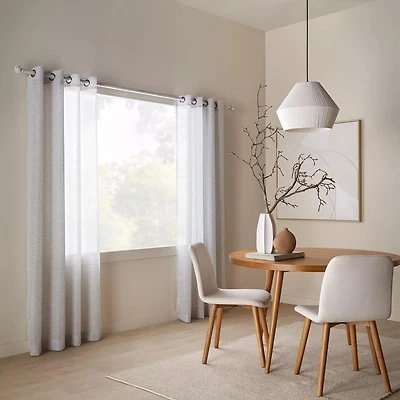 Grey Merlot Sheer Curtain