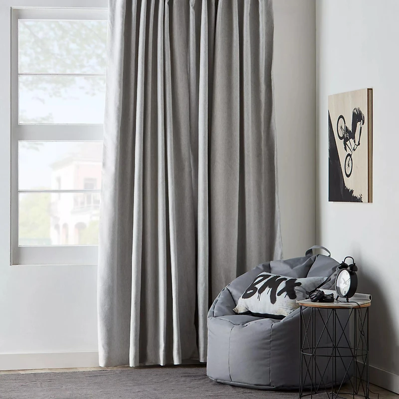 Bryce Grey Blackout Curtain