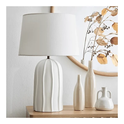 Textured Ceramic Table Lamp