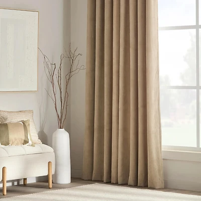 DEAN Taupe Grommets Curtain