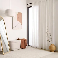 Ery Off-White Sheer Panel with Back Tabs