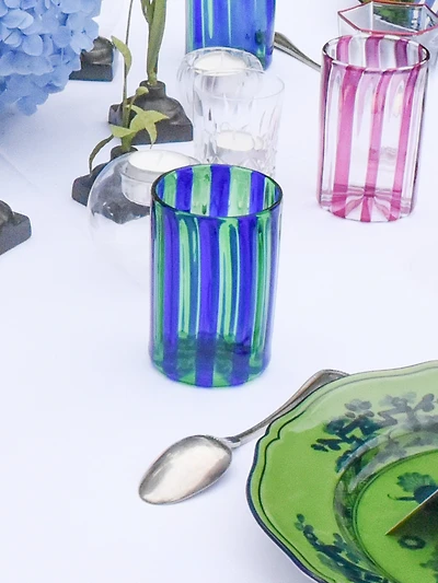 Set of 6 Striped Tumblers