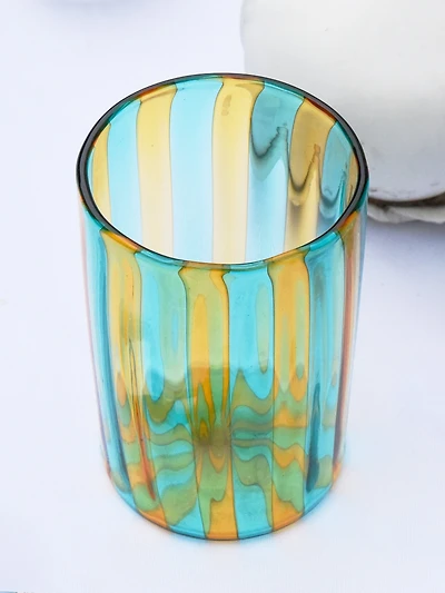 Set of 6 Striped Tumblers