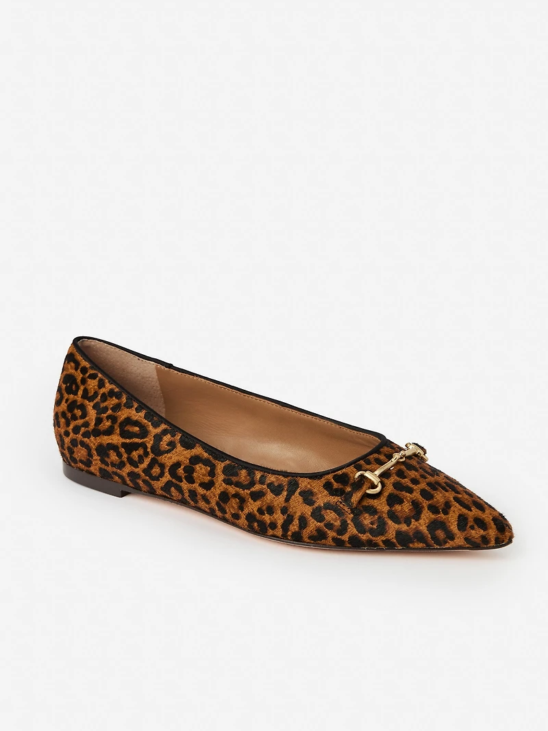 Ayelet Pony Hair Flats Leopard