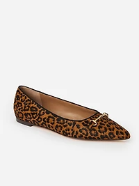 Ayelet Pony Hair Flats Leopard