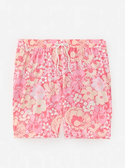 Bruce 7" Swim Trunks Posh Pansies