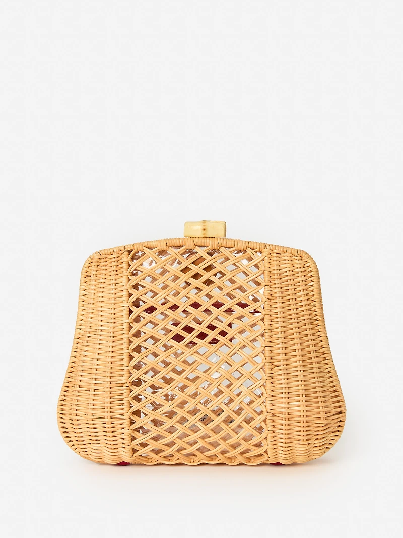 Cosi Wicker Clutch