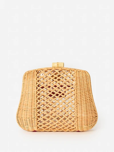 Cosi Wicker Clutch