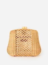 Cosi Wicker Clutch