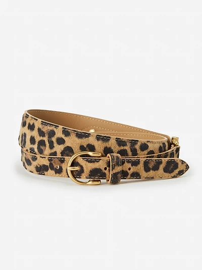 Danica Suede Belt Leopard
